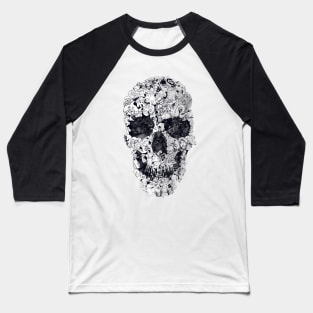 Doodle Skull Baseball T-Shirt